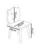 Παιδική καρέκλα Jerry λευκό-φυσικό 30x30x47εκ Υλικό: BEECH WOOD - MDF 120-000289