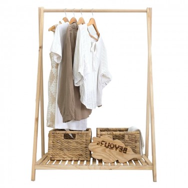 Έπιπλο εισόδου Leone φυσικό 86x38x125εκ Υλικό: WOOD 120-000321