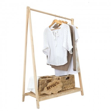 Έπιπλο εισόδου Leone φυσικό 86x38x125εκ Υλικό: WOOD 120-000321