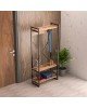 Έπιπλο εισόδου Baker καρυδί-μαύρο 90x34x180εκ Υλικό: CHIPBOARD WITH MELAMINE COATING - METAL 120-000335 Έπιπλο εισόδου Baker καρυδί-μαύρο 90x34x180εκ Υλικό: CHIPBOARD WITH MELAMINE COATING - METAL 120-000335