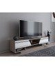 Έπιπλο τηλεόρασης Ianis λευκό-φυσικό 160x37x34εκ Υλικό: CHIPBOARD WITH MELAMINE 120-000363