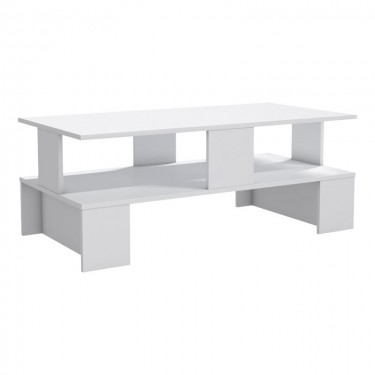 Τραπέζι σαλονιού Olly λευκό 120x60x47εκ Υλικό: CHIPBOARD WITH MELAMINE 120-000372