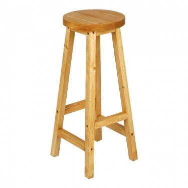 Σκαμπό μπαρ Vistran ξύλο φυσικό Φ28x70εκ Υλικό: 100%  SOLID WOOD 120-000394