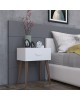 Κομοδίνο Laber με ένα συρτάρι λευκό μελαμίνης 45x30x57.5εκ Υλικό: CHIPBOARD 120-000398 Κομοδίνο Laber με ένα συρτάρι λευκό μελαμίνης 45x30x57.5εκ Υλικό: CHIPBOARD 120-000398