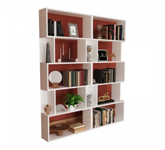 Βιβλιοθήκη Booky 12 ραφιών λευκό μελαμίνης 120x20x175εκ Υλικό: CHIPBOARD 120-000403 Βιβλιοθήκη Booky 12 ραφιών λευκό μελαμίνης 120x20x175εκ Υλικό: CHIPBOARD 120-000403