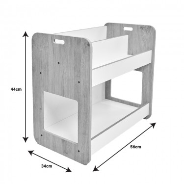 Ραφιέρα Dovere λευκό mdf 56x34x55εκ Υλικό: MDF 120-000420