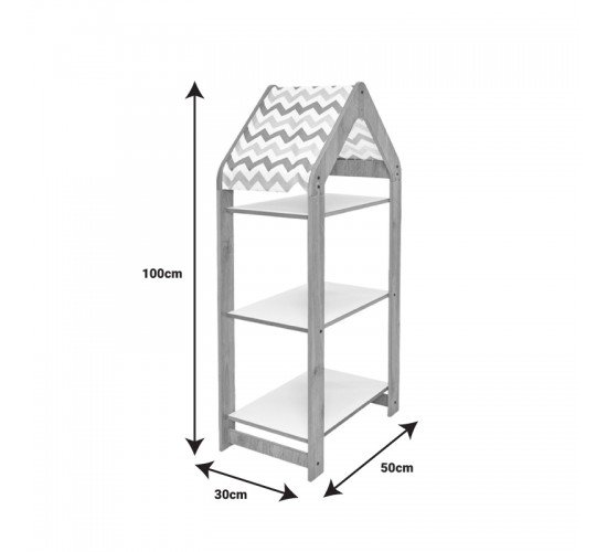 Ραφιέρα Montessori Zoilen I λευκό-φυσικό-μπλε mdf 50x30x100εκ Υλικό: MDF 120-000430 Ραφιέρα Montessori Zoilen I λευκό-φυσικό-μπλε mdf 50x30x100εκ Υλικό: MDF 120-000430