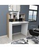 Γραφείο εργασίας Koogi σε oak-λευκή απόχρωση 94x60x118εκ Υλικό: CLIPBOARD WITH MELAMINE 120-000481 Γραφείο εργασίας Koogi σε oak-λευκή απόχρωση 94x60x118εκ Υλικό: CLIPBOARD WITH MELAMINE 120-000481