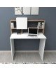 Γραφείο εργασίας Koogi σε oak-λευκή απόχρωση 94x60x118εκ Υλικό: CLIPBOARD WITH MELAMINE 120-000481 Γραφείο εργασίας Koogi σε oak-λευκή απόχρωση 94x60x118εκ Υλικό: CLIPBOARD WITH MELAMINE 120-000481