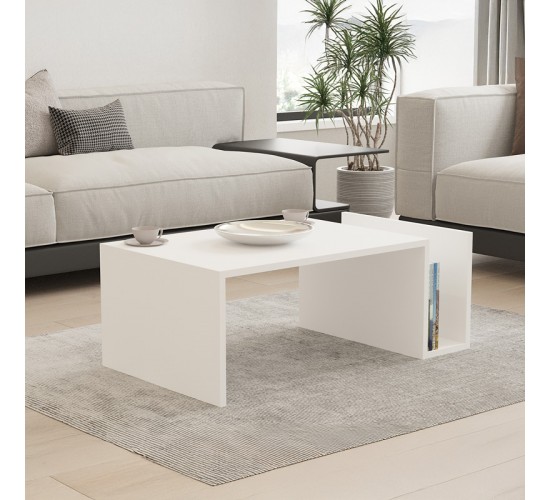 Τραπέζι σαλονιού Poko σε λευκή απόχρωση 86.8x50x32,4εκ Υλικό: CHIPBOARD MELAMINE COATED 18mm 120-000504 Τραπέζι σαλονιού Poko σε λευκή απόχρωση 86.8x50x32,4εκ Υλικό: CHIPBOARD MELAMINE COATED 18mm 120-000504