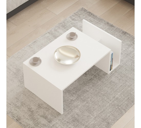 Τραπέζι σαλονιού Poko σε λευκή απόχρωση 86.8x50x32,4εκ Υλικό: CHIPBOARD MELAMINE COATED 18mm 120-000504 Τραπέζι σαλονιού Poko σε λευκή απόχρωση 86.8x50x32,4εκ Υλικό: CHIPBOARD MELAMINE COATED 18mm 120-000504