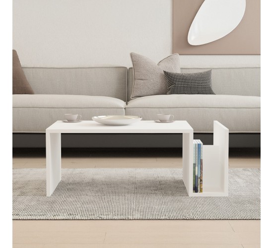Τραπέζι σαλονιού Poko σε λευκή απόχρωση 86.8x50x32,4εκ Υλικό: CHIPBOARD MELAMINE COATED 18mm 120-000504 Τραπέζι σαλονιού Poko σε λευκή απόχρωση 86.8x50x32,4εκ Υλικό: CHIPBOARD MELAMINE COATED 18mm 120-000504