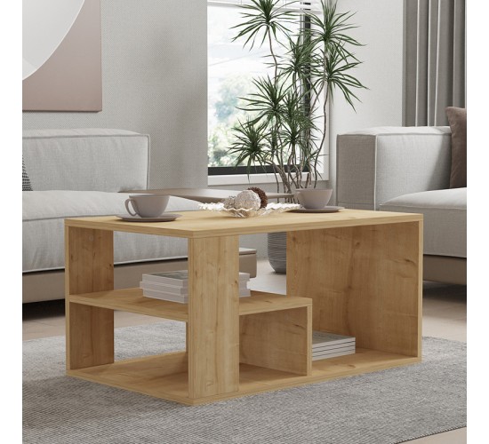 Τραπέζι σαλονιού Sobu σε oak απόχρωση 80x50x40εκ Υλικό: CHIPBOARD MELAMINE COATED 18mm 120-000510 Τραπέζι σαλονιού Sobu σε oak απόχρωση 80x50x40εκ Υλικό: CHIPBOARD MELAMINE COATED 18mm 120-000510