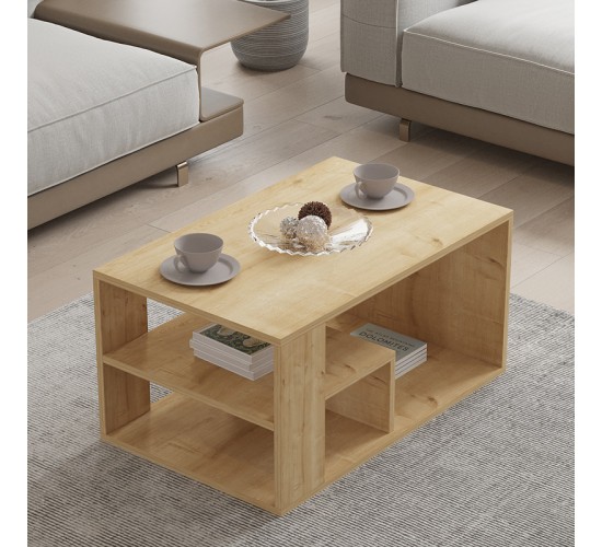 Τραπέζι σαλονιού Sobu σε oak απόχρωση 80x50x40εκ Υλικό: CHIPBOARD MELAMINE COATED 18mm 120-000510 Τραπέζι σαλονιού Sobu σε oak απόχρωση 80x50x40εκ Υλικό: CHIPBOARD MELAMINE COATED 18mm 120-000510
