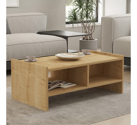 Τραπέζι σαλονιού Tiena σε oak απόχρωση 90x50x35εκ Υλικό: MELAMINE COATED PARTICLE BOARD 18mm. 120-000513 Τραπέζι σαλονιού Tiena σε oak απόχρωση 90x50x35εκ Υλικό: MELAMINE COATED PARTICLE BOARD 18mm. 120-000513