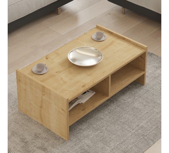Τραπέζι σαλονιού Tiena σε oak απόχρωση 90x50x35εκ Υλικό: MELAMINE COATED PARTICLE BOARD 18mm. 120-000513 Τραπέζι σαλονιού Tiena σε oak απόχρωση 90x50x35εκ Υλικό: MELAMINE COATED PARTICLE BOARD 18mm. 120-000513