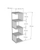 Ραφιέρα επιδαπέδια Pratel σε oak απόχρωση 25x27x95εκ Υλικό: MELAMINE COATED PARTICLE BOARD 18mm. 120-000516 Ραφιέρα επιδαπέδια Pratel σε oak απόχρωση 25x27x95εκ Υλικό: MELAMINE COATED PARTICLE BOARD 18mm. 120-000516
