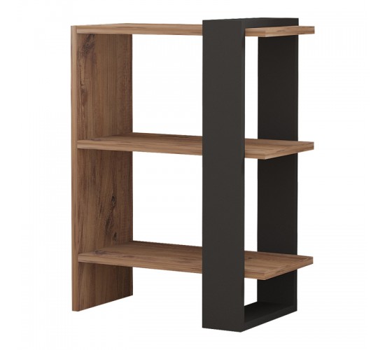Βιβλιοθήκη Maverick σε sonoma-ανθρακί απόχρωση 51,8x25x70εκ Υλικό: MELAMINE COATED PARTICLE BOARD 18mm. 120-000517 Βιβλιοθήκη Maverick σε sonoma-ανθρακί απόχρωση 51,8x25x70εκ Υλικό: MELAMINE COATED PARTICLE BOARD 18mm. 120-000517