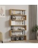 Βιβλιοθήκη Ziza σε oak απόχρωση 90x22x162.6εκ Υλικό: MELAMINE COATED PARTICLE BOARD 18mm. 120-000518 Βιβλιοθήκη Ziza σε oak απόχρωση 90x22x162.6εκ Υλικό: MELAMINE COATED PARTICLE BOARD 18mm. 120-000518