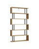 Βιβλιοθήκη Ziza σε oak απόχρωση 90x22x162.6εκ Υλικό: MELAMINE COATED PARTICLE BOARD 18mm. 120-000518 Βιβλιοθήκη Ziza σε oak απόχρωση 90x22x162.6εκ Υλικό: MELAMINE COATED PARTICLE BOARD 18mm. 120-000518