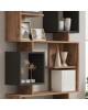 Βιβλιοθήκη Cubix σε sonoma-ανθρακί απόχρωση 90x24,6x171,90εκ Υλικό: MELAMINE COATED PARTICLE BOARD 18mm. 120-000519 Βιβλιοθήκη Cubix σε sonoma-ανθρακί απόχρωση 90x24,6x171,90εκ Υλικό: MELAMINE COATED PARTICLE BOARD 18mm. 120-000519