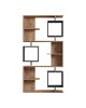 Βιβλιοθήκη Cubix σε sonoma-ανθρακί απόχρωση 90x24,6x171,90εκ Υλικό: MELAMINE COATED PARTICLE BOARD 18mm. 120-000519 Βιβλιοθήκη Cubix σε sonoma-ανθρακί απόχρωση 90x24,6x171,90εκ Υλικό: MELAMINE COATED PARTICLE BOARD 18mm. 120-000519