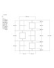 Βιβλιοθήκη Cubix σε sonoma-ανθρακί απόχρωση 90x24,6x171,90εκ Υλικό: MELAMINE COATED PARTICLE BOARD 18mm. 120-000519 Βιβλιοθήκη Cubix σε sonoma-ανθρακί απόχρωση 90x24,6x171,90εκ Υλικό: MELAMINE COATED PARTICLE BOARD 18mm. 120-000519