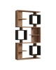 Βιβλιοθήκη Cubix σε sonoma-ανθρακί απόχρωση 90x24,6x171,90εκ Υλικό: MELAMINE COATED PARTICLE BOARD 18mm. 120-000519 Βιβλιοθήκη Cubix σε sonoma-ανθρακί απόχρωση 90x24,6x171,90εκ Υλικό: MELAMINE COATED PARTICLE BOARD 18mm. 120-000519