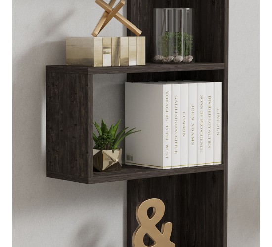 Βιβλιοθήκη Cascade σε σκούρο καρυδί απόχρωση 51.8x22x150εκ Υλικό: MELAMINE COATED PARTICLE BOARD 18mm. 120-000521 Βιβλιοθήκη Cascade σε σκούρο καρυδί απόχρωση 51.8x22x150εκ Υλικό: MELAMINE COATED PARTICLE BOARD 18mm. 120-000521