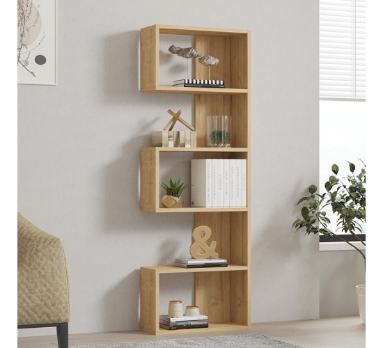 Βιβλιοθήκη Cascade σε oak απόχρωση 51.8x22x150εκ Υλικό: MELAMINE COATED PARTICLE BOARD 18mm. 120-000522 Βιβλιοθήκη Cascade σε oak απόχρωση 51.8x22x150εκ Υλικό: MELAMINE COATED PARTICLE BOARD 18mm. 120-000522