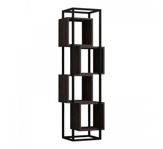 Βιβλιοθήκη Gridur σε σκούρο καρυδί απόχρωση 44x29x140εκ Υλικό: MELAMINE COATED PARTICLE BOARD 18mm. 120-000523 Βιβλιοθήκη Gridur σε σκούρο καρυδί απόχρωση 44x29x140εκ Υλικό: MELAMINE COATED PARTICLE BOARD 18mm. 120-000523