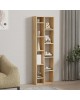 Βιβλιοθήκη Minicu σε oak απόχρωση 44,4x19,6x150εκ Υλικό: MELAMINE COATED PARTICLE BOARD 18mm. 120-000527 Βιβλιοθήκη Minicu σε oak απόχρωση 44,4x19,6x150εκ Υλικό: MELAMINE COATED PARTICLE BOARD 18mm. 120-000527