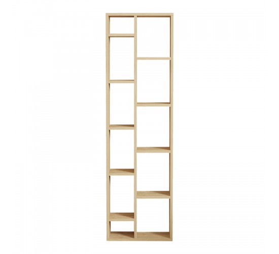 Βιβλιοθήκη Minicu σε oak απόχρωση 44,4x19,6x150εκ Υλικό: MELAMINE COATED PARTICLE BOARD 18mm. 120-000527 Βιβλιοθήκη Minicu σε oak απόχρωση 44,4x19,6x150εκ Υλικό: MELAMINE COATED PARTICLE BOARD 18mm. 120-000527