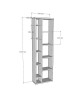 Βιβλιοθήκη Minicu σε oak απόχρωση 44,4x19,6x150εκ Υλικό: MELAMINE COATED PARTICLE BOARD 18mm. 120-000527 Βιβλιοθήκη Minicu σε oak απόχρωση 44,4x19,6x150εκ Υλικό: MELAMINE COATED PARTICLE BOARD 18mm. 120-000527