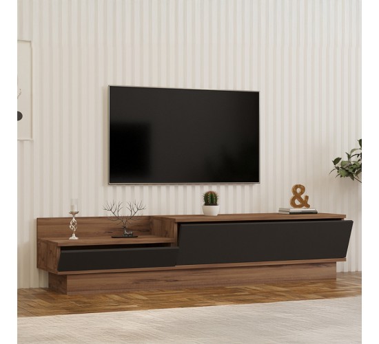 Έπιπλο τηλεόρασης Eclipse σε sonoma-ανθρακί απόχρωση 160x35x35εκ Υλικό: MELAMINE COATED PARTICLE BOARD 18mm. 120-000532 Έπιπλο τηλεόρασης Eclipse σε sonoma-ανθρακί απόχρωση 160x35x35εκ Υλικό: MELAMINE COATED PARTICLE BOARD 18mm. 120-000532