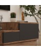 Έπιπλο τηλεόρασης Eclipse σε sonoma-ανθρακί απόχρωση 160x35x35εκ Υλικό: MELAMINE COATED PARTICLE BOARD 18mm. 120-000532 Έπιπλο τηλεόρασης Eclipse σε sonoma-ανθρακί απόχρωση 160x35x35εκ Υλικό: MELAMINE COATED PARTICLE BOARD 18mm. 120-000532