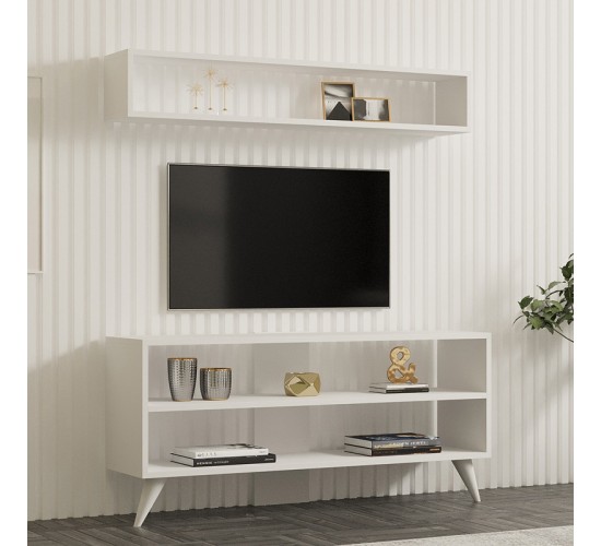 Σύνθετο σαλονιού Prestige σε λευκή απόχρωση 120x29,6x50εκ Υλικό: MELAMINE COATED PARTICLE BOARD 18mm. 120-000534 Σύνθετο σαλονιού Prestige σε λευκή απόχρωση 120x29,6x50εκ Υλικό: MELAMINE COATED PARTICLE BOARD 18mm. 120-000534