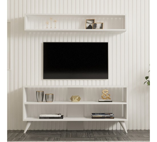 Σύνθετο σαλονιού Prestige σε λευκή απόχρωση 120x29,6x50εκ Υλικό: MELAMINE COATED PARTICLE BOARD 18mm. 120-000534 Σύνθετο σαλονιού Prestige σε λευκή απόχρωση 120x29,6x50εκ Υλικό: MELAMINE COATED PARTICLE BOARD 18mm. 120-000534