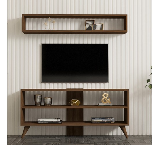 Σύνθετο σαλονιού Prestige σε καρυδί απόχρωση 120x29,6x50εκ Υλικό: MELAMINE COATED PARTICLE BOARD 18mm. 120-000535 Σύνθετο σαλονιού Prestige σε καρυδί απόχρωση 120x29,6x50εκ Υλικό: MELAMINE COATED PARTICLE BOARD 18mm. 120-000535