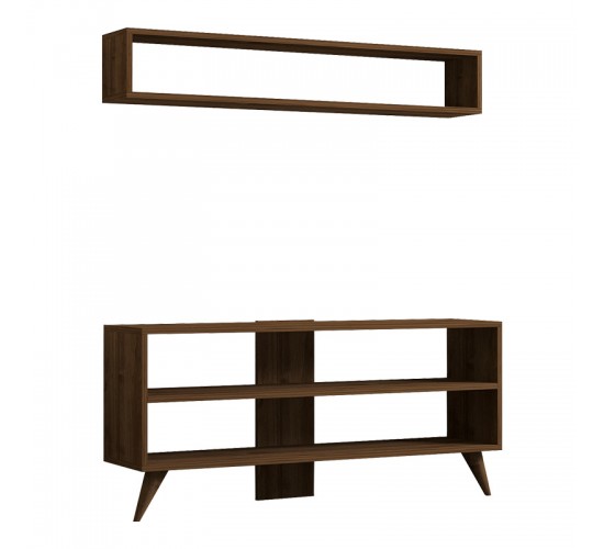 Σύνθετο σαλονιού Prestige σε καρυδί απόχρωση 120x29,6x50εκ Υλικό: MELAMINE COATED PARTICLE BOARD 18mm. 120-000535 Σύνθετο σαλονιού Prestige σε καρυδί απόχρωση 120x29,6x50εκ Υλικό: MELAMINE COATED PARTICLE BOARD 18mm. 120-000535