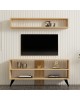 Σύνθετο σαλονιού Prestige σε oak απόχρωση 120x29,6x50εκ Υλικό: MELAMINE COATED PARTICLE BOARD 18mm. 120-000536 Σύνθετο σαλονιού Prestige σε oak απόχρωση 120x29,6x50εκ Υλικό: MELAMINE COATED PARTICLE BOARD 18mm. 120-000536