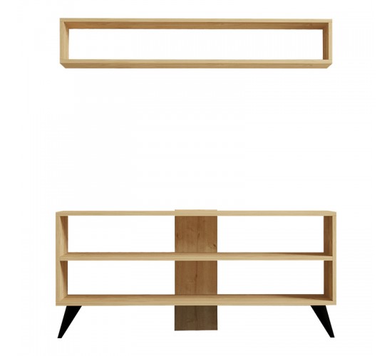 Σύνθετο σαλονιού Prestige σε oak απόχρωση 120x29,6x50εκ Υλικό: MELAMINE COATED PARTICLE BOARD 18mm. 120-000536 Σύνθετο σαλονιού Prestige σε oak απόχρωση 120x29,6x50εκ Υλικό: MELAMINE COATED PARTICLE BOARD 18mm. 120-000536