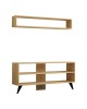 Σύνθετο σαλονιού Prestige σε oak απόχρωση 120x29,6x50εκ Υλικό: MELAMINE COATED PARTICLE BOARD 18mm. 120-000536 Σύνθετο σαλονιού Prestige σε oak απόχρωση 120x29,6x50εκ Υλικό: MELAMINE COATED PARTICLE BOARD 18mm. 120-000536
