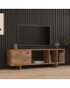 Έπιπλο τηλεόρασης Mueble σε sonoma απόχρωση 140x29x45εκ Υλικό: MELAMINE COATED PARTICLE BOARD 18mm. 120-000540 Έπιπλο τηλεόρασης Mueble σε sonoma απόχρωση 140x29x45εκ Υλικό: MELAMINE COATED PARTICLE BOARD 18mm. 120-000540