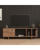 Έπιπλο τηλεόρασης Mueble σε sonoma απόχρωση 140x29x45εκ Υλικό: MELAMINE COATED PARTICLE BOARD 18mm. 120-000540 Έπιπλο τηλεόρασης Mueble σε sonoma απόχρωση 140x29x45εκ Υλικό: MELAMINE COATED PARTICLE BOARD 18mm. 120-000540