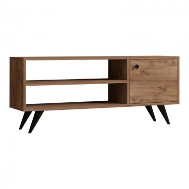 Έπιπλο τηλεόρασης Wison σε sonoma απόχρωση 120x29x50εκ Υλικό: MELAMINE COATED PARTICLE BOARD  18mm. 120-000541