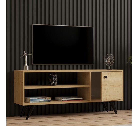 Έπιπλο τηλεόρασης Wison σε oak απόχρωση 120x29x50εκ Υλικό: MELAMINE COATED PARTICLE BOARD 18mm. 120-000542 Έπιπλο τηλεόρασης Wison σε oak απόχρωση 120x29x50εκ Υλικό: MELAMINE COATED PARTICLE BOARD 18mm. 120-000542