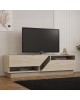 Έπιπλο τηλεόρασης Cogo σε όψη τραβερτίνας 160x40x45εκ Υλικό: MELAMINE COATED PARTICLE BOARD 18mm. 120-000543 Έπιπλο τηλεόρασης Cogo σε όψη τραβερτίνας 160x40x45εκ Υλικό: MELAMINE COATED PARTICLE BOARD 18mm. 120-000543