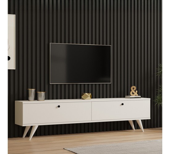 Έπιπλο τηλεόρασης Jate σε λευκή απόχρωση 160x25x40εκ Υλικό: MELAMINE COATED PARTICLE BOARD 18mm. 120-000547 Έπιπλο τηλεόρασης Jate σε λευκή απόχρωση 160x25x40εκ Υλικό: MELAMINE COATED PARTICLE BOARD 18mm. 120-000547