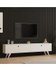 Έπιπλο τηλεόρασης Jate σε λευκή απόχρωση 160x25x40εκ Υλικό: MELAMINE COATED PARTICLE BOARD 18mm. 120-000547 Έπιπλο τηλεόρασης Jate σε λευκή απόχρωση 160x25x40εκ Υλικό: MELAMINE COATED PARTICLE BOARD 18mm. 120-000547